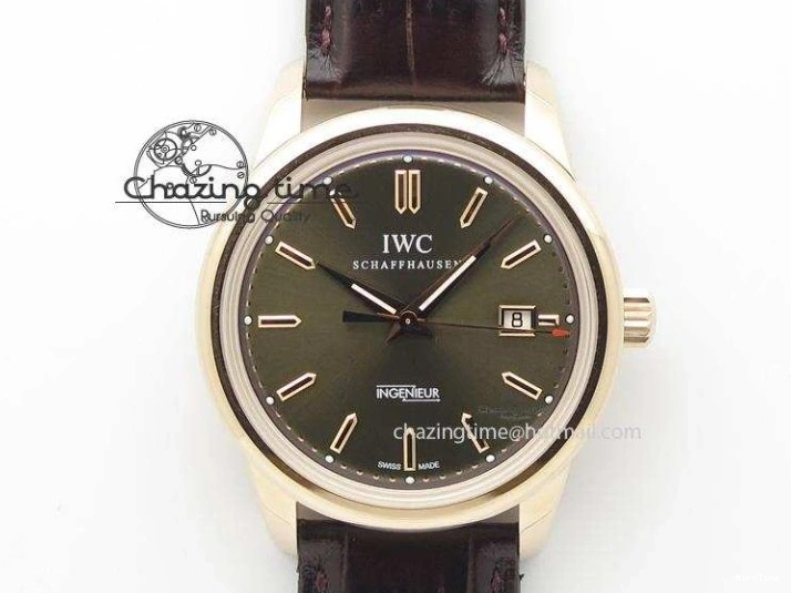 MIROTIME 0303 Affordable Ingeniuer St.Laurens SS Brown Dial MK 1:1 Best Edition On Black Leather Strap A 7365